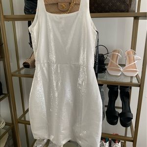 White sequin club Monaco dress